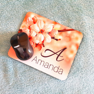 Mouse Pad Personalised with Name & Initial