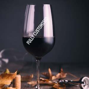 Laser engraving: Fully Customised Red Wine Glass