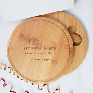 Personalised Wooden Cheese Board - Perfect Gift For Cheese Lovers