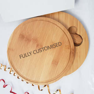 Laser engraving: Fully Customised Wooden Cheese Board