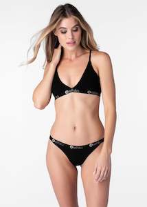 Midnight Black Triangle Bra