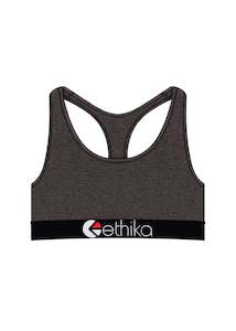 Dark Heather Girls Sports Bra