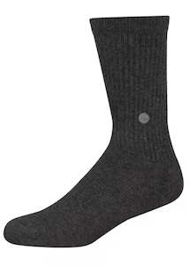 Dark Heather Crew Sock