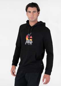 Clothing: Mens Pullover Hoodie - I Of The Tiger Black