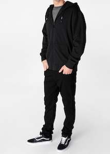 Zip Hoodie - Solid Black