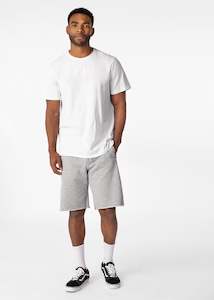 Mens Raw Edge Short - Heather Grey