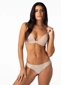 Clothing: T-Shirt Bra - Nude