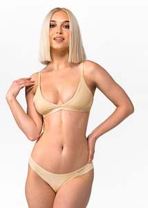 Clothing: Seamless Triangle Bra - Desert Sand