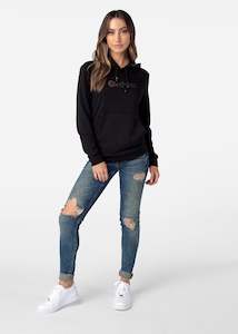 Womens Premium Hoodie - Black Logo