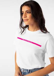 Womens Makes You Happy Modal Tee - White