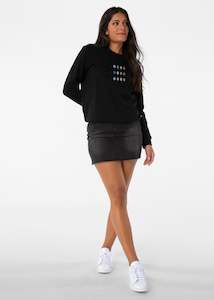 Clothing: Womens Sweatshirt - Ethika Poetry - Black