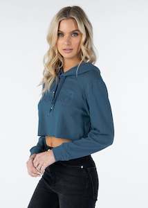 Womens Cropped Hoodie - Lake