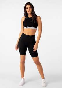 Womens Biker Shorts - Black