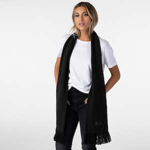 100% Cashmere Scarf - Black