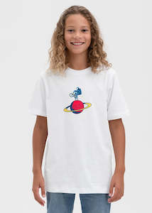 Boys Astro Wheelie Tee - White