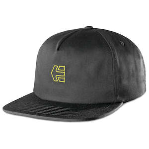 Etnies Icon Strapback Hat [black/yellow]