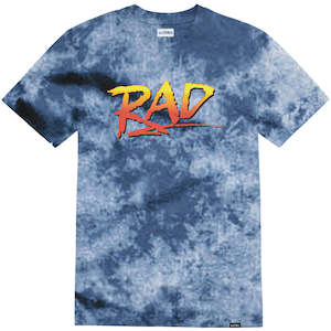 50 100: ETNIES RAD WASH TEE [BLUE]