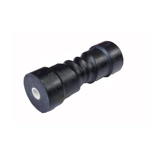 200mm Black Rubber Self Centre Roller – Trailparts for Maximum Performance