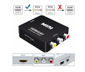 HDMI To AV RCA Adapter AV CVSB Composite AV Scaler Converter For HDTV Projector