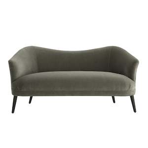 Wholesale trade: Duprey Settee Sharkskin Velvet Grey Ash