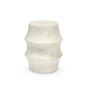 Wholesale trade: Nali Stone Outdoor Stool, White