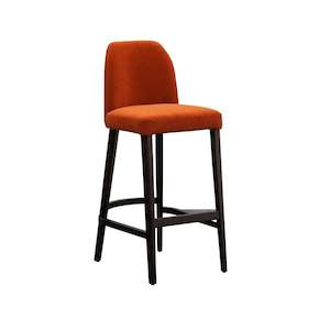 Collins Counter Barstool - Imperfect Condition - Mokum Alpaca Velvet col. Burnt Orange