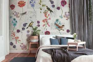 Wallpaper: Atelier 47 - Bird Poesie