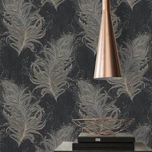 Wallpaper: Mata Hari -Light  Feathers - Stock Sale