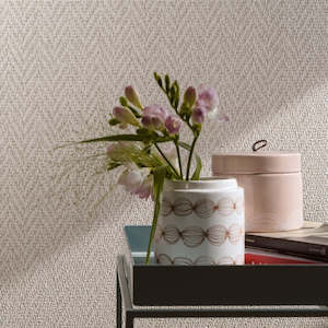 Wallpaper: Loft Superior - Woven Herringbone - Stock Sale