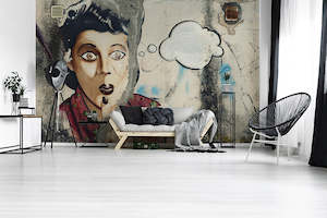 Wallpaper: Designwalls 2 - Street Art Woman