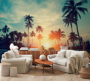 Wallpaper: Designwalls 2 - Sunset Palms