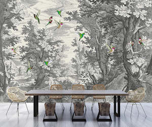 Walls by Patel 3 - Fancy Forest with Birds