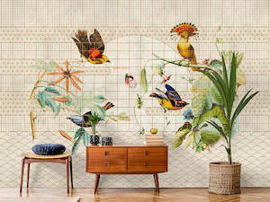 Walls by Patel 3 - Aviary Birds & Butterflies