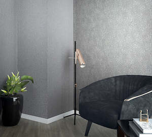 Wallpaper: City Glam - Textured Plain Lineal