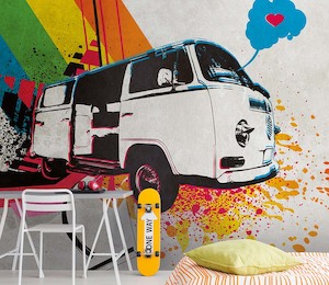 The Wall - Vintage Retro Van