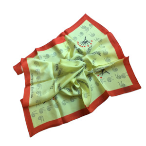 Clothing: SILK SCARVES - YELLOW & RED