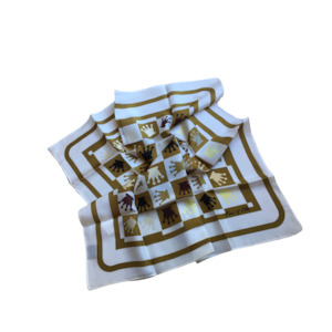 Clothing: SILK SCARVES - WHITE