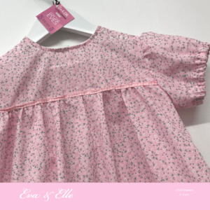 Little Dresses  in pink floral print - 2 - 3 years