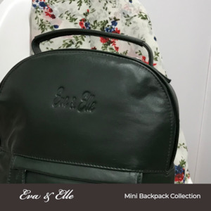 Forest Green - Leather Mini Backpack (New Colour)