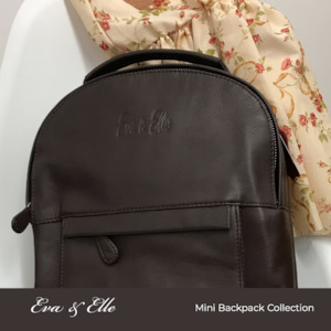 Chestnut Brown - Leather Mini Backpack