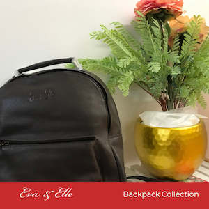 Chestnut Brown - Fashionable Leather Backpack