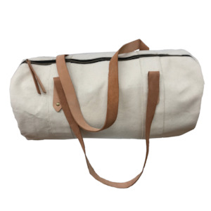 E&E White Duffel Bag