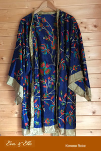 Clothing: Kimono Robe -Peacock colour