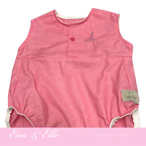 Clothing: Baby Rompers in Pink - NZ Made