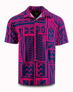 Eveni Pacific Kids Shirt - Sami Fuschia