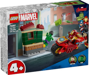 LEGO Super Heroes Marvel Iron Man with Bike and The Hulk 76287