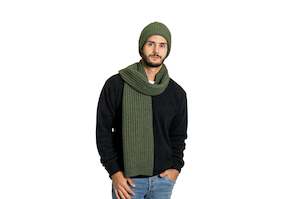 Internet only: Possum Merino Ribbed Scarf KO1020