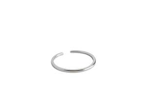 925 Sterling Silver Adjustable Minimalist Plain Ring