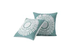 Abstract Sunflower Embroidered Cushion Cover