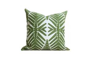 Palm Leaves Embroidered Cushion Cover